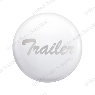 "Trailer" Glossy Air Valve Knob Candy Color Sticker - Pearl White