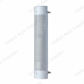 48" Tall 270 Degree Stainless Exhaust Muffler Shield For 10" Diameter Exhaust - Vertical Slot