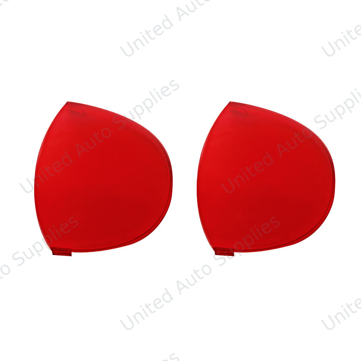 Round Dome Light Lens For 2006+ Kenworth - Red (Card of 2)