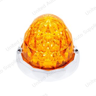 19 LED Dual Function Crystal Watermelon Light Kit With Bezel-Amber LED/Amber Lens