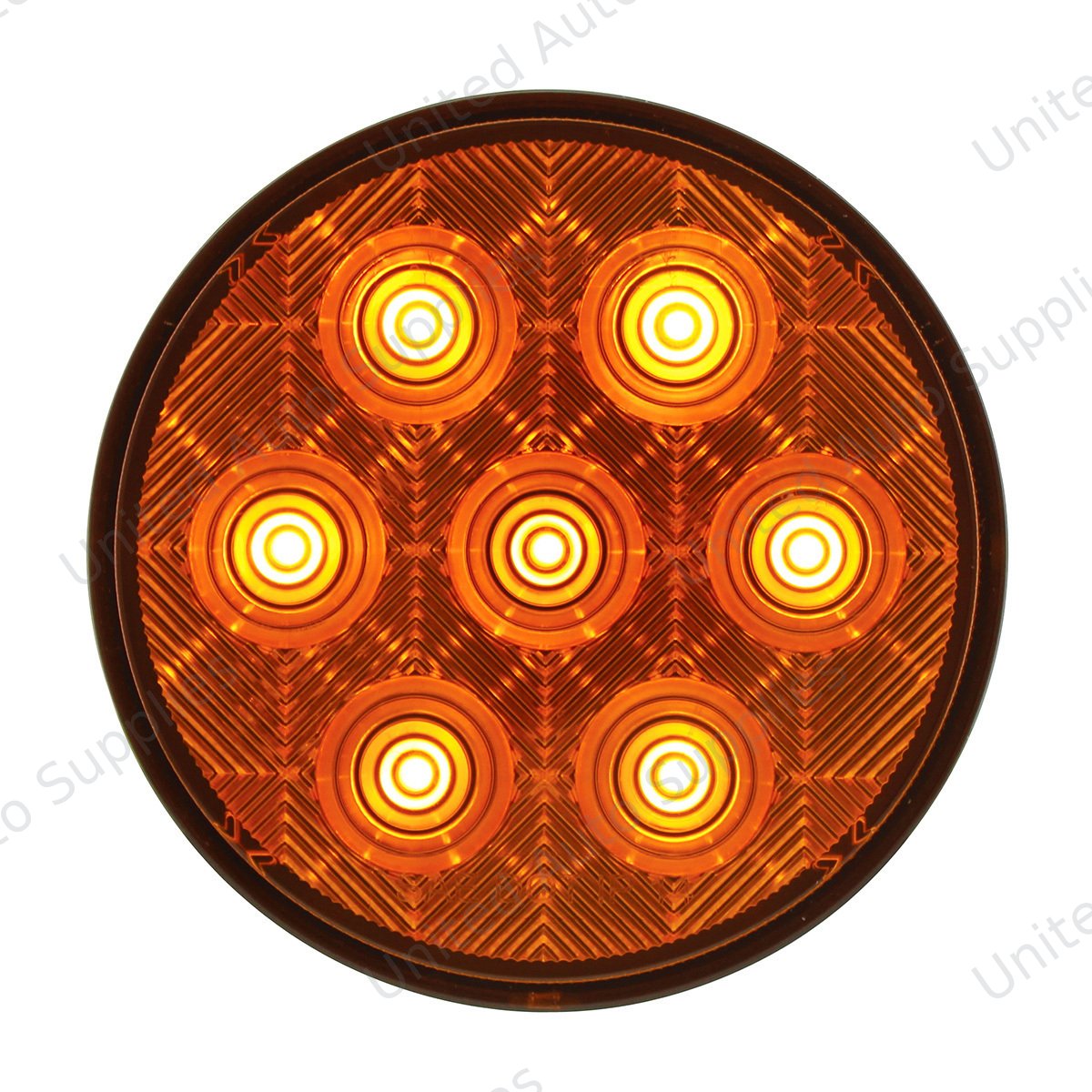 7 LED 4" Competition Series Turn Signal Light Kit - Amber LED/Amber Lens