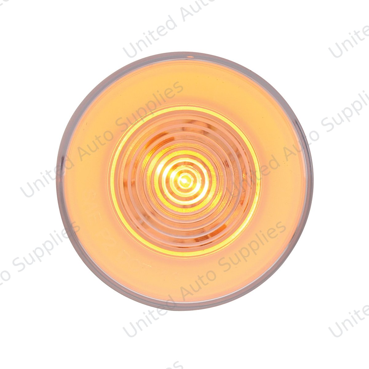 GloLight 9 LED 2.5" Round Clearance/Marker Light - Amber LED/Clear Lens