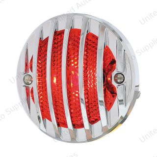 Incandescent Tail Light With Chrome Grille Bezel For 1933-36 Ford Truck - L/H