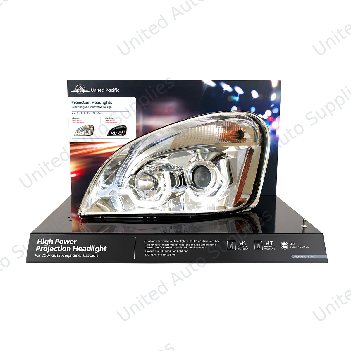 United Pacific Freightliner Cascadia Modular Headlight Display - 31286