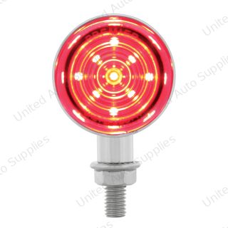 9 LED Dual Function Mini Bullet Light - Red LED/Red Lens