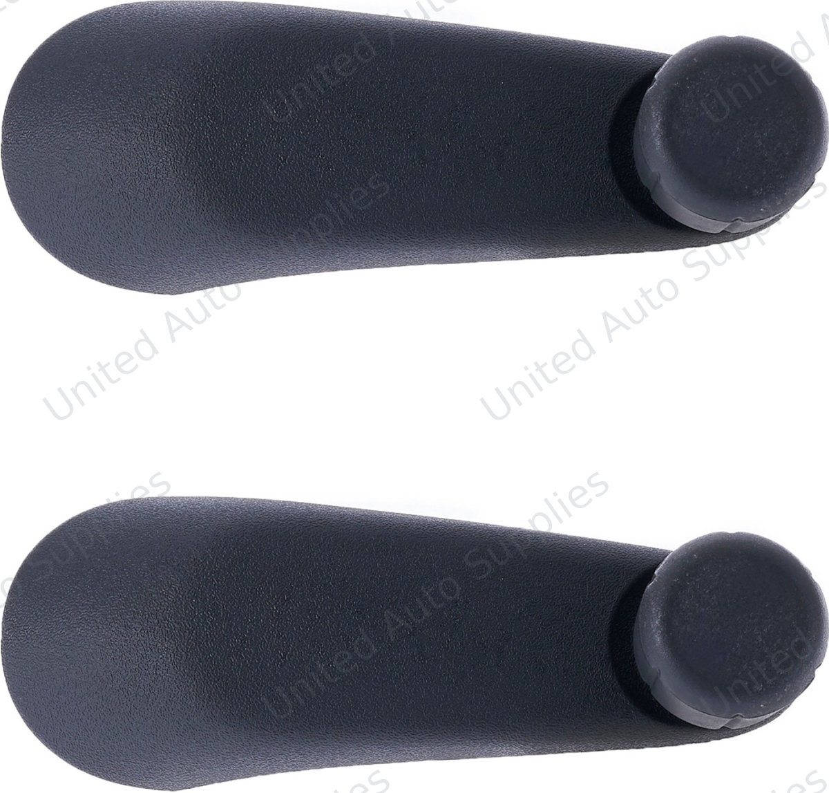 Window Crank Handle RH = LH (2pcs) Plastic Gray Knob + Black Handle for 1998-2004 Chevrolet Blazer; 1996-2015 GMC Savana