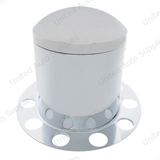 Chrome Dome Rear Axle Cover 3PC Kit For 1-1/2" Nut Cover - Steel Wheel