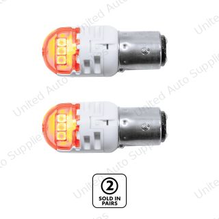 High Power 6 LED 1157 Bulb-Amber (Pair)