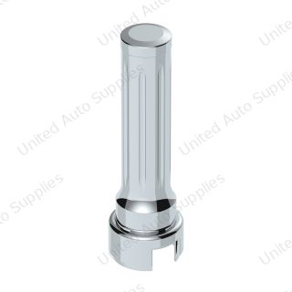 Thread-On Dallas Gearshift Knob With 13/15/18 Speed Adapter - Chrome/Vertical