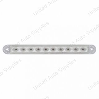 10 LED 6-1/2" Turn Signal Light Bar - Amber LED/Clear Lens