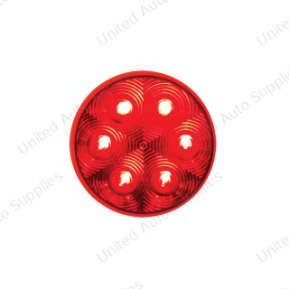 GloLight 21 LED 4" Round Stop/Turn/Tail Light - Red LED/Red Lens (Bulk)
