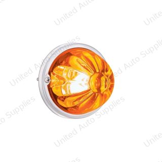 Glass Watermelon Light Kit With 2 LED Light-Amber LED/Amber Lens