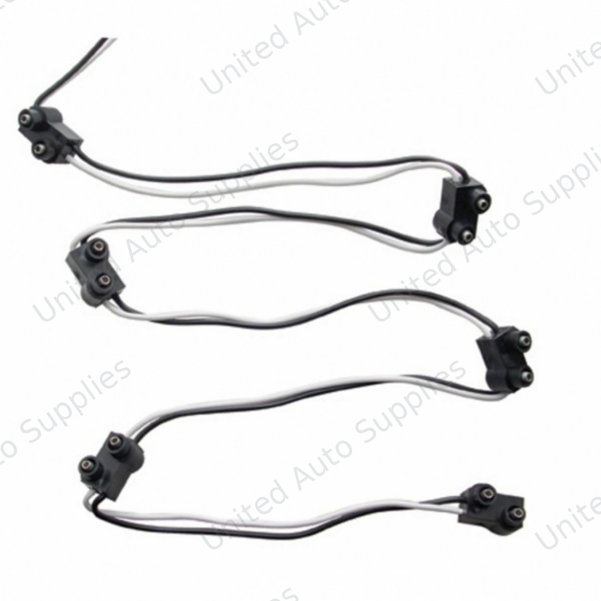 2 Prong Plug Wiring Harness With 6 Plugs & 7" Lead