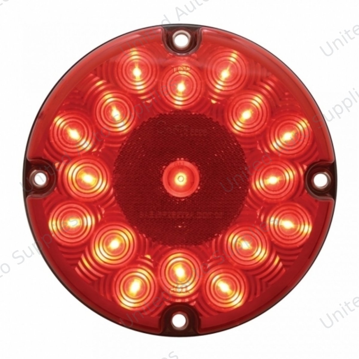 17 LED 7" Light (Stop, Turn & Tail) - Red LED/Red Lens (Bulk)