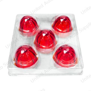 Watermelon Glass Marker Light Lens - Red (5 Pcs)