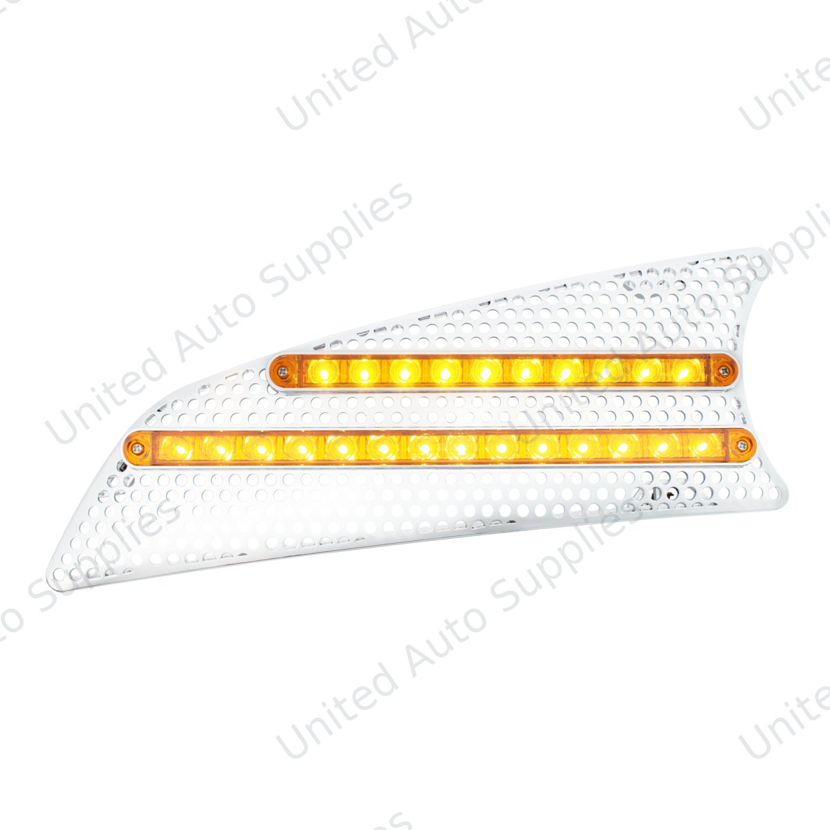 2007+ Kenworth T660 LED Air Intake (Driver) - Amber LED/Amber Lens