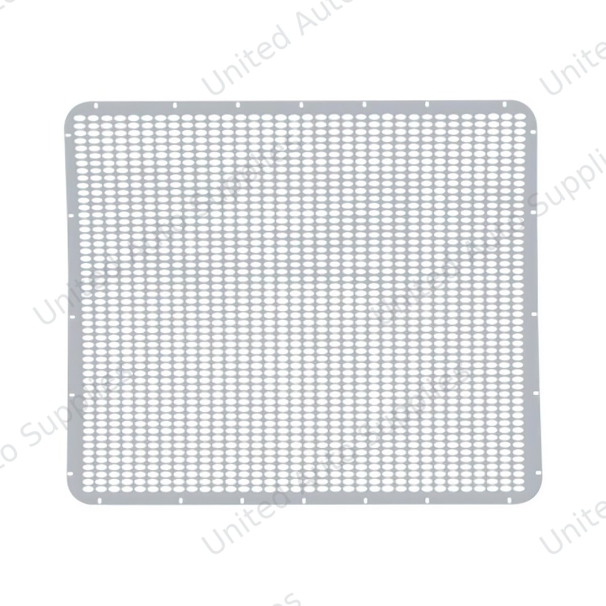 304 Stainless Grille Mesh For Peterbilt 379 With Extended Hood - Straight Oval Hole