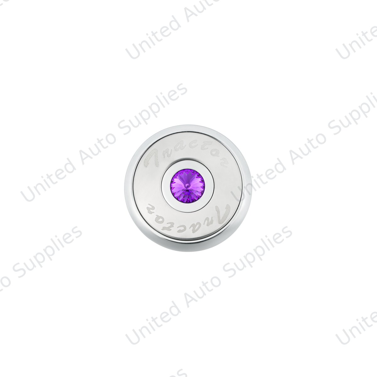 "Tractor" Deluxe Air Valve Knob - Purple Crystal