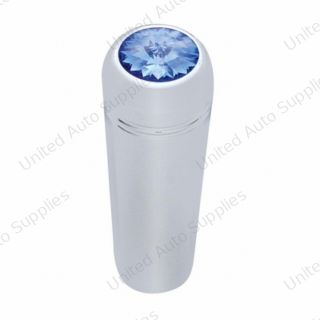 1-7/8" Short Aluminum Toggle Switch Extension With Crystal For Kenworth - Blue Crystal