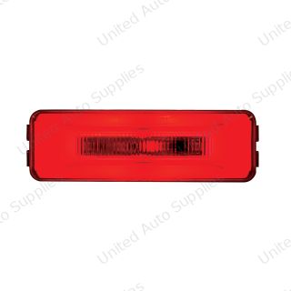 GloLight 10 LED Rectangular Clearance/Marker Light - Red LED/Red Lens