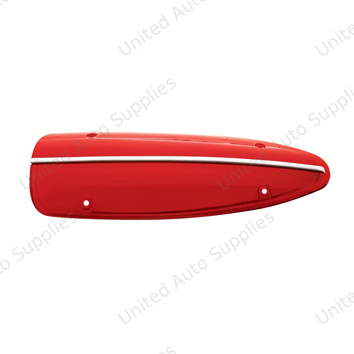 Tail Light Lens With Stainless Steel Trim For 1958-60 Chevy Corvette