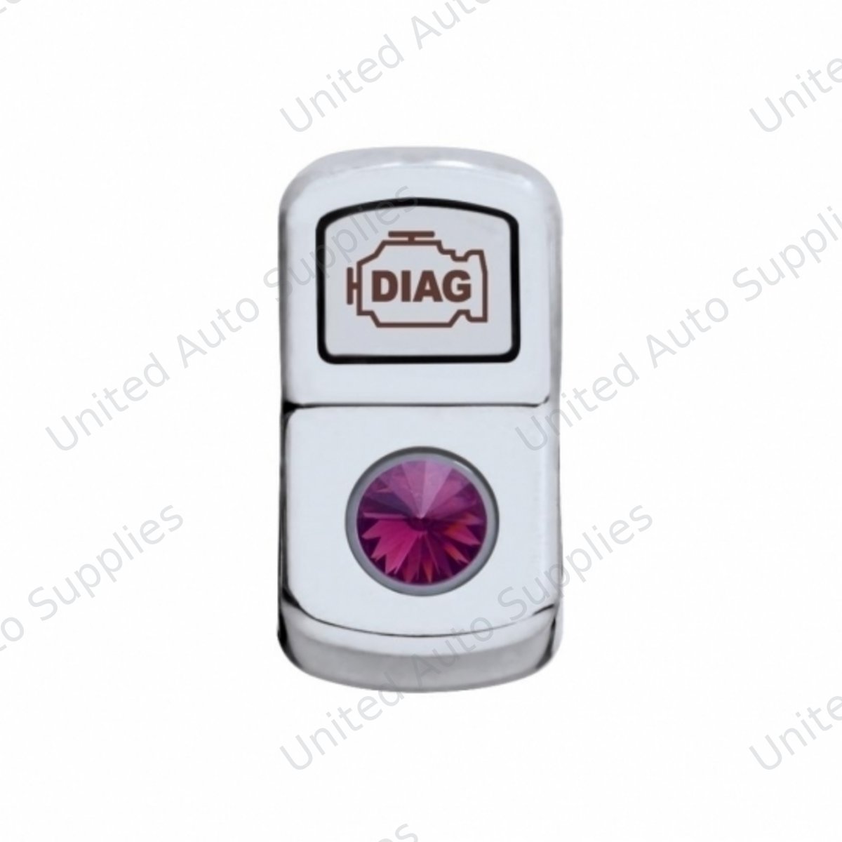 "Diagnostic" Rocker Switch Cover With Purple Crystal