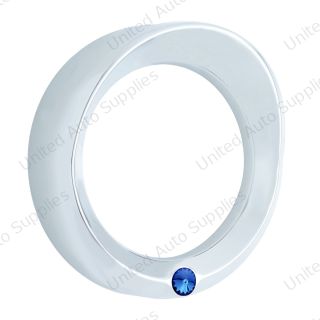 Signature Series Speed/Tachometer Gauge Cover With Visor For Kenworth - Blue Crystal