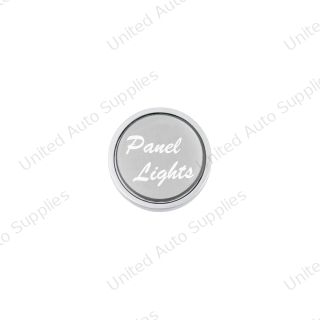 "Panel Lights" Dash Knob - Silver Glossy Sticker