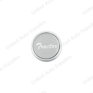 "Tractor" Deluxe Air Valve Knob - Silver Glossy Sticker
