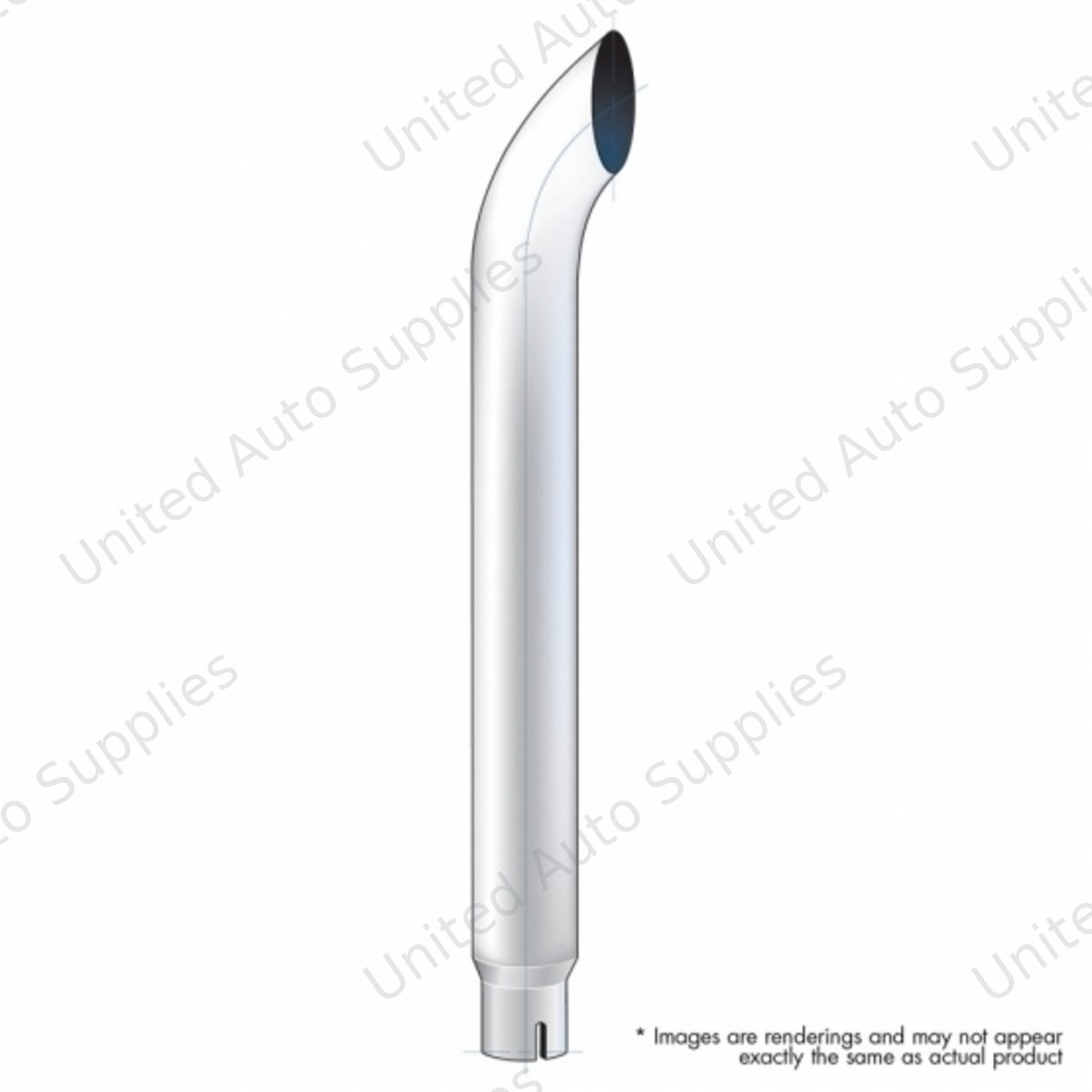 6" Curved Reduce To 5" I.D. Bottom Exhaust - 84" L