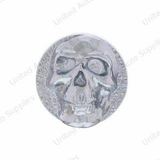 Chrome Skull Dash Knob