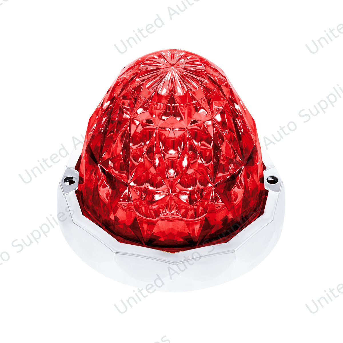 19 LED Dual Function Crystal Watermelon Light Kit With Bezel-Red LED/Red Lens