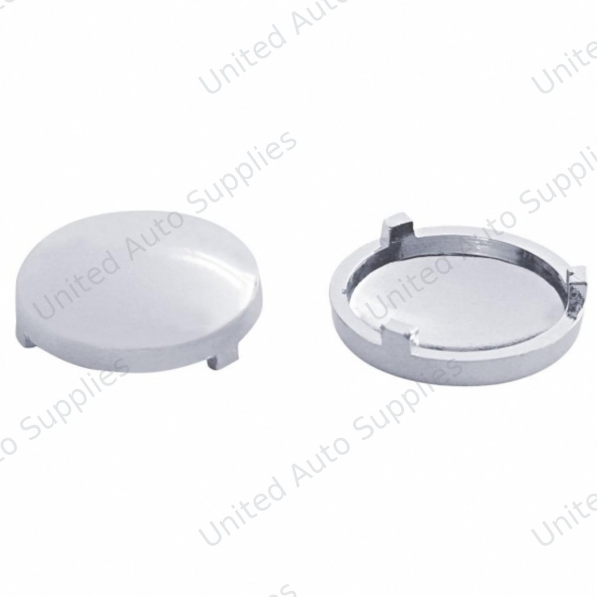 Chrome Plastic Covers For 3/4" Round Vinyl Button For Most Freightliner & International (Bulk)