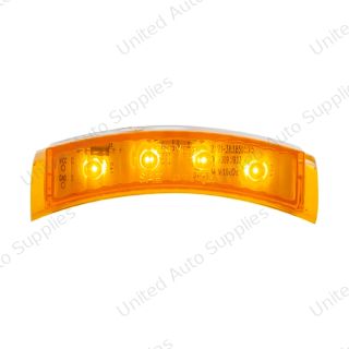 4 LED Headlight Turn Signal Light - Amber LED/Amber Lens