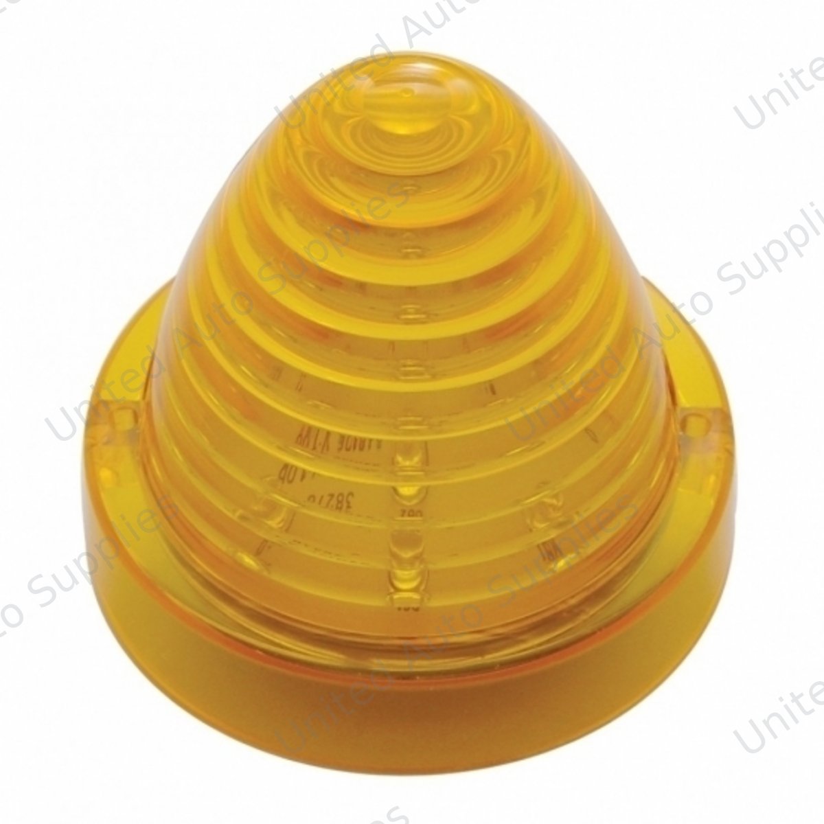 13 LED Beehive Truck-Lite Style Cab Light - Amber LED/Amber Lens (Bulk)