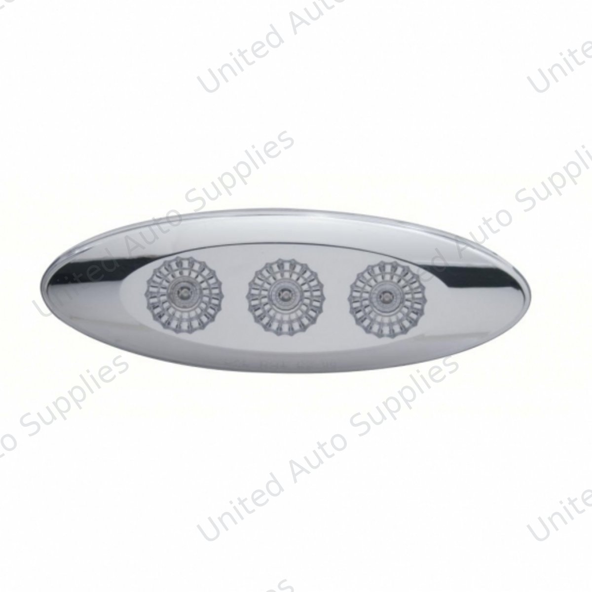 3 LED Slim Profile Reflector Light (Clearance/Marker) - Amber LED/Clear Lens