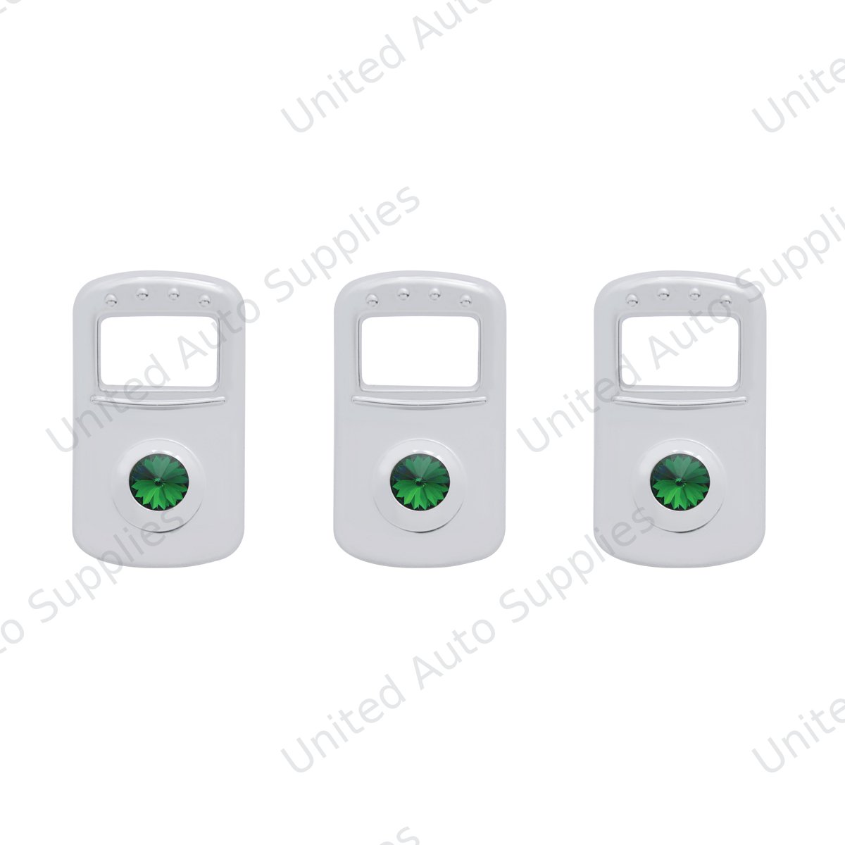 Rocker Switch Cover For Kenworth/Peterbilt- Green Crystal (Card of 3)