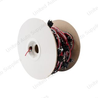 100 Count 3-Prong Male Bullet Plugs Wire Harness Roll - 12" Lead Between Plugs