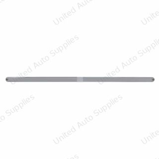 Dual 14 LED 12" Light Bars With Bezel - Amber LED/Chrome Lens