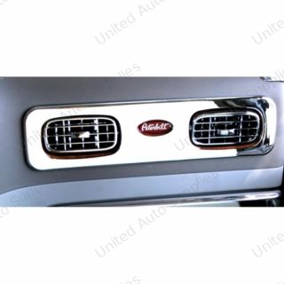 Chrome Plastic A/C Vent Trim For 2006+ Peterbilt 389/388/387/386/384/379- Passenger