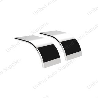 60" 430 Stainless Steel (16ga) Roll Formed Edge Smooth Half Fender - SS Series (Pair)