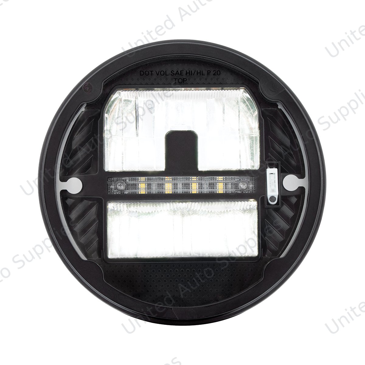ULTRALIT - Heated 7" LED Headlight With White Position Light