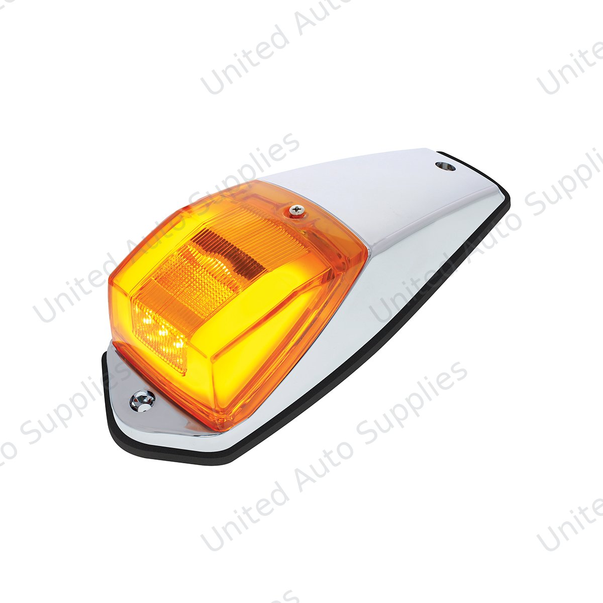 GloLight 24 LED Square Cab Light Kit - Amber LED/Amber Lens