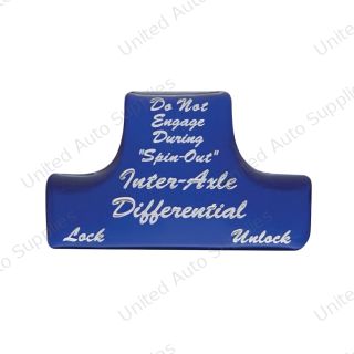 "Axle Differential" Switch Guard Sticker Only - Indigo Blue