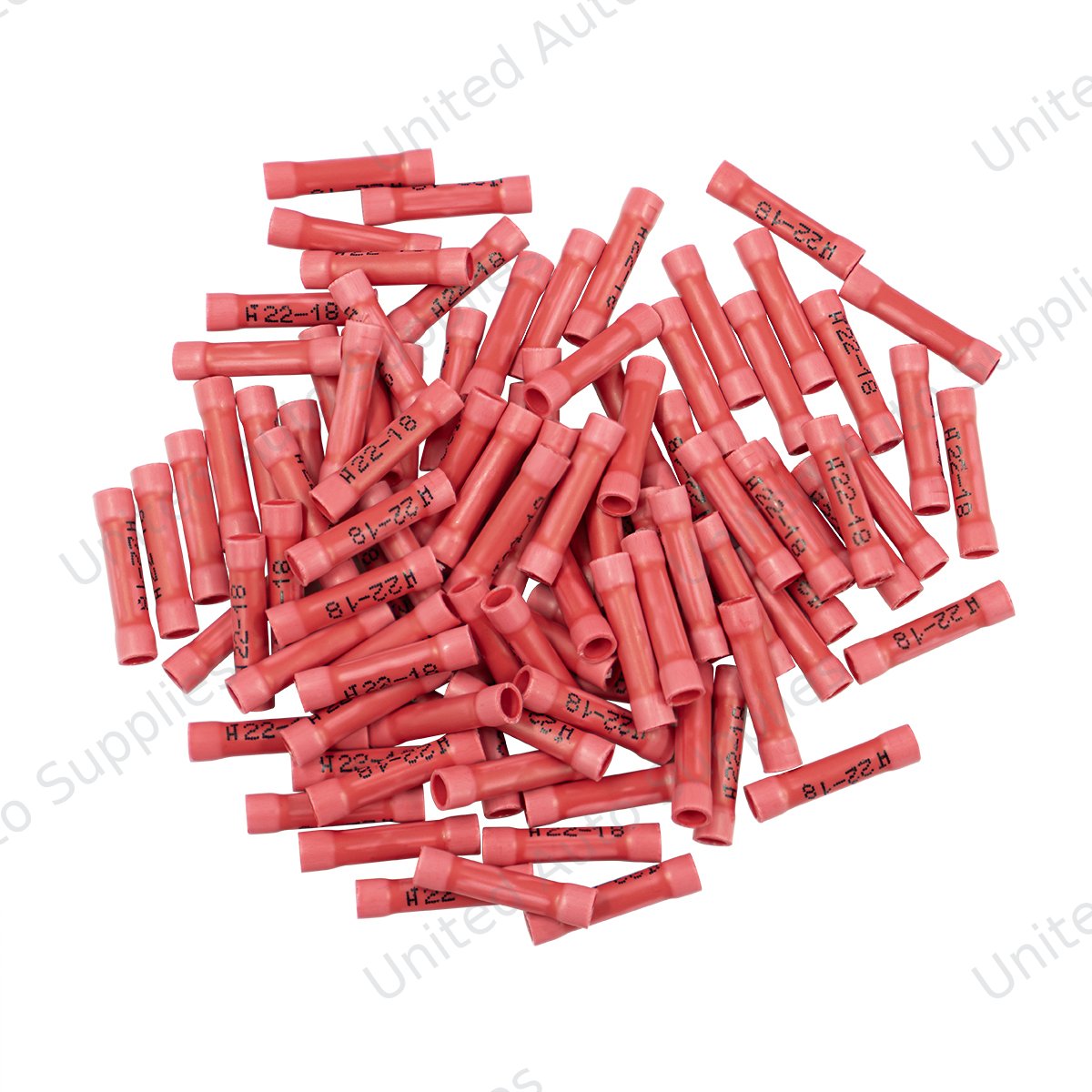 22-18 AWG Vinyl Butt Connector (100-Pack)