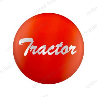 "Tractor" Glossy Air Valve Knob Candy Color Sticker -Cadmium Orange