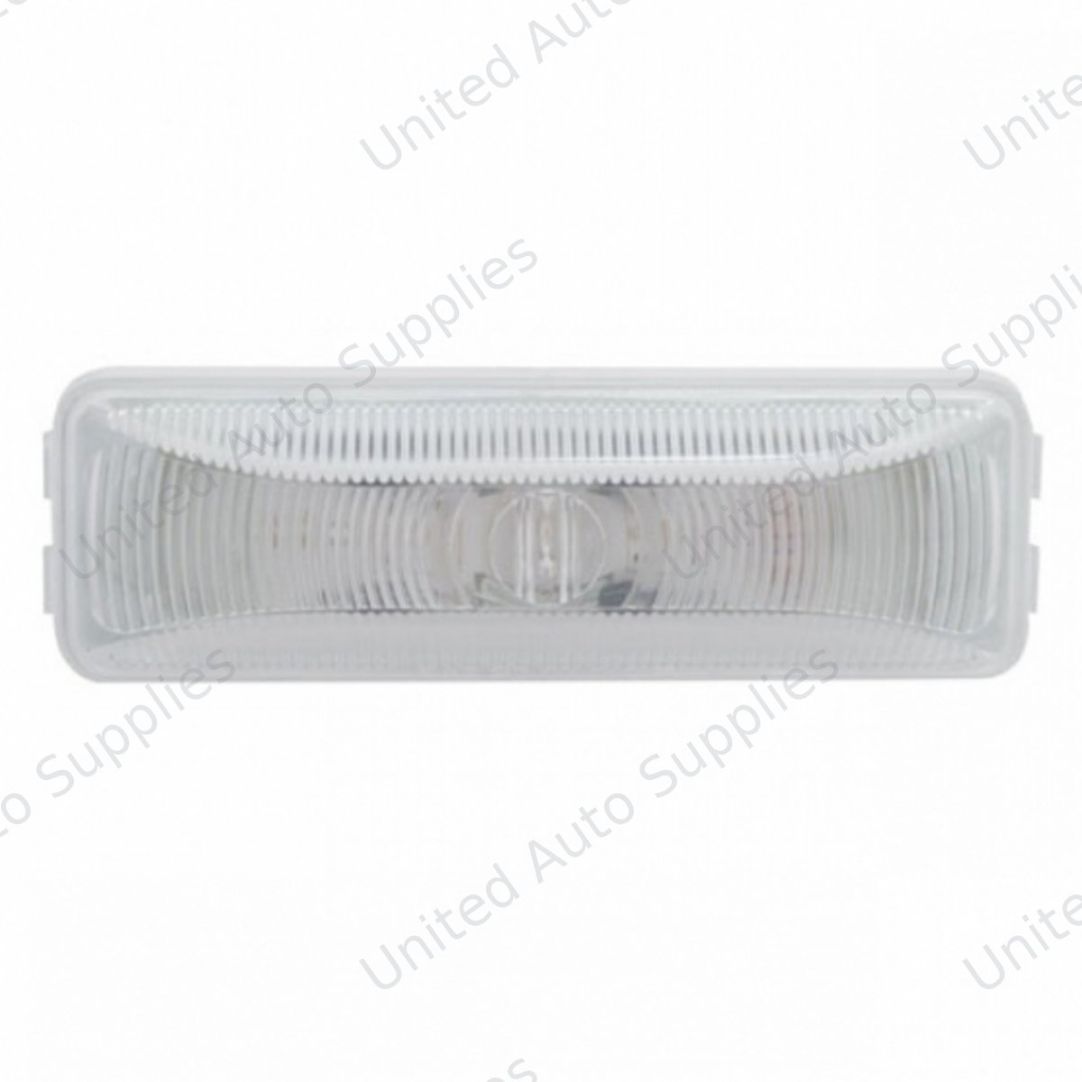 Single LED Rectangular Light (Clearance/Marker) - Amber LED/Clear Lens (Bulk)