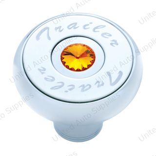 "Trailer" Deluxe Air Valve Knob - Amber Crystal