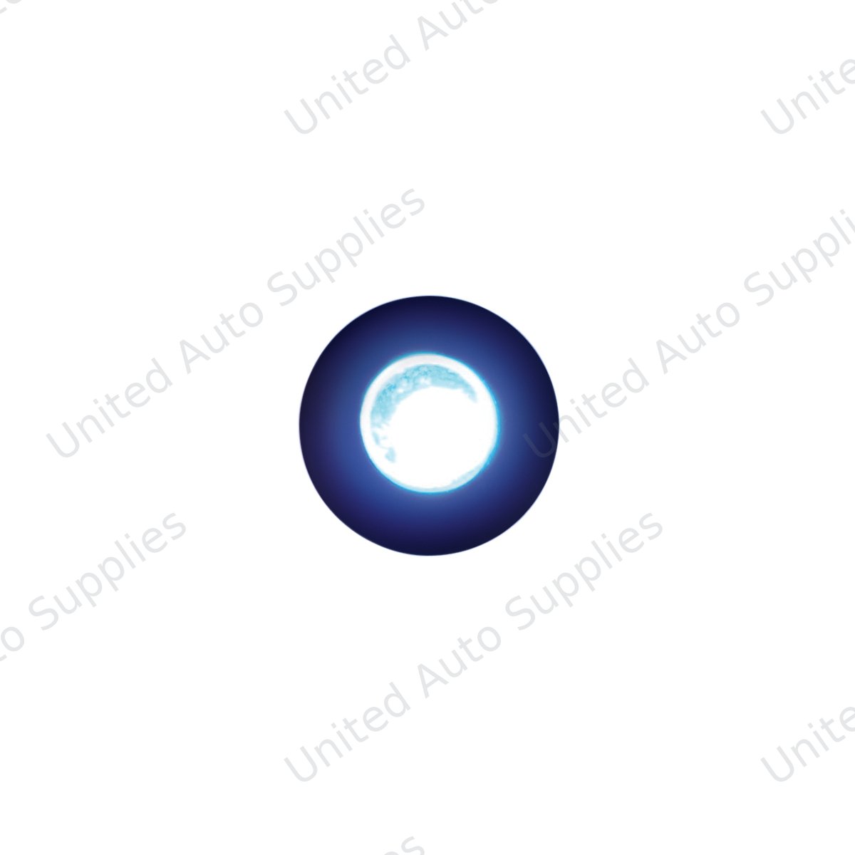 Single LED Snap-In Indicator Light - Blue/Clear (Bulk)