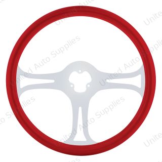 18" Color Blade Steering Wheel - Indigo Red
